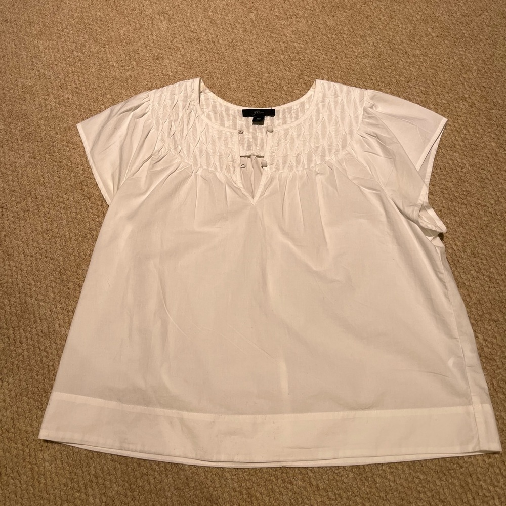 J. Crew Women’s White Blouse
